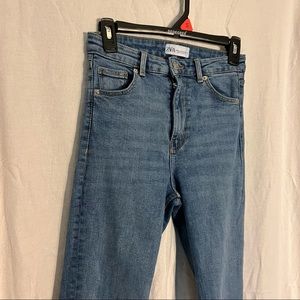 Zara Skinny Split Hem Jeans